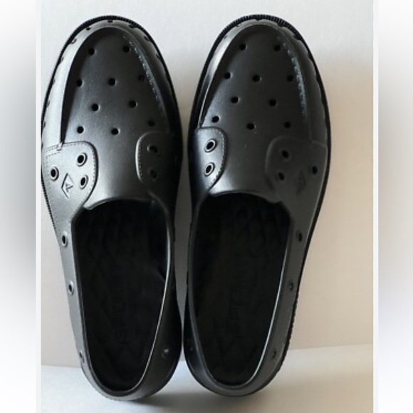 Sperry Top Sider Mens Black Float Boat Shoes Ventilated MS9 Casual Outdoor WS11 - Picture 13 of 16